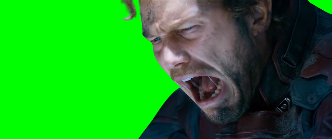 Star-Lord screaming 