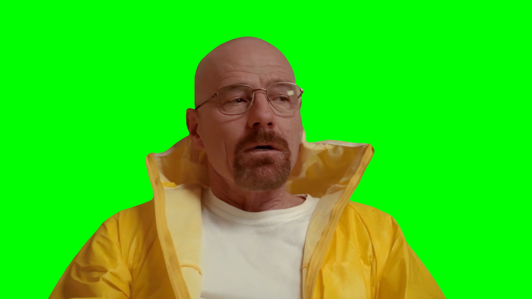 Walter White suiting up wearing hazmat suit - Breaking Bad (Green Screen)
