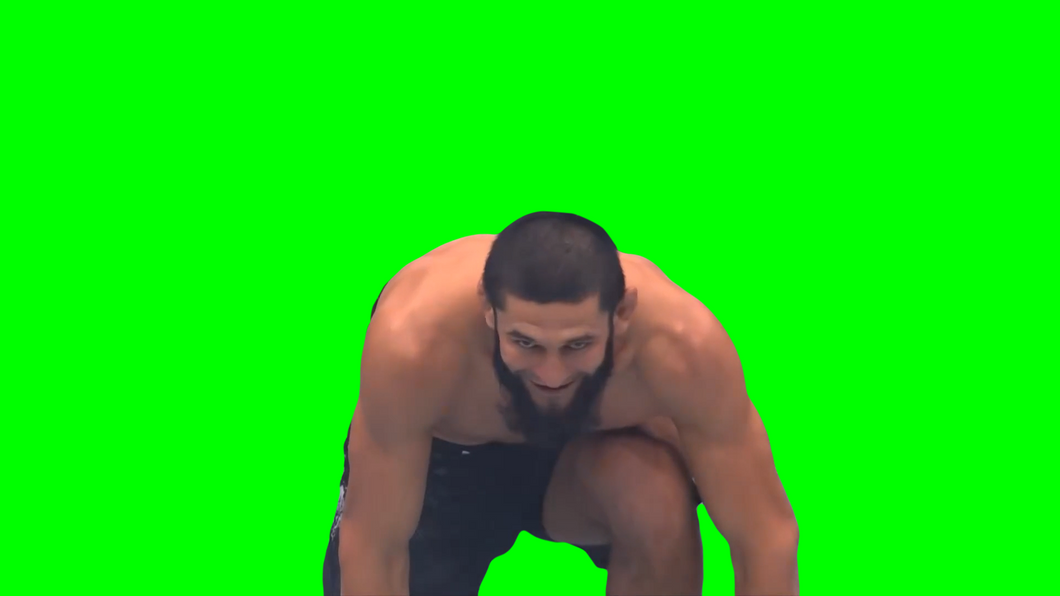 Khamzat Chimaev Stare meme - UFC (Green Screen)