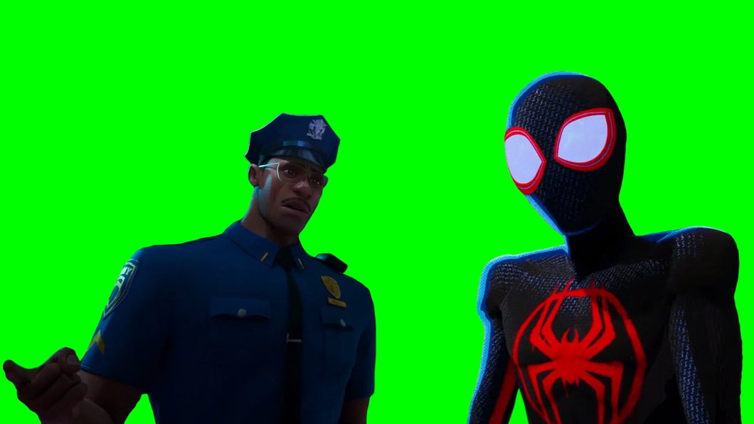 Spider-Man, why did you create that guy?! - Across the Spider-Verse (Green Screen)