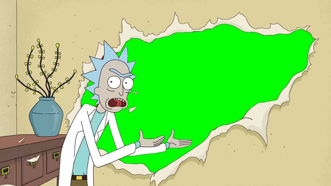 Rick and Morty Pringles Advertisement  (Green Screen)