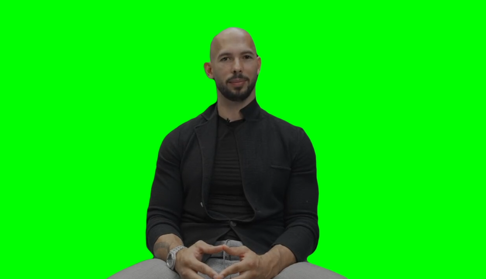 Andrew Tate Using Big Words (Green Screen)