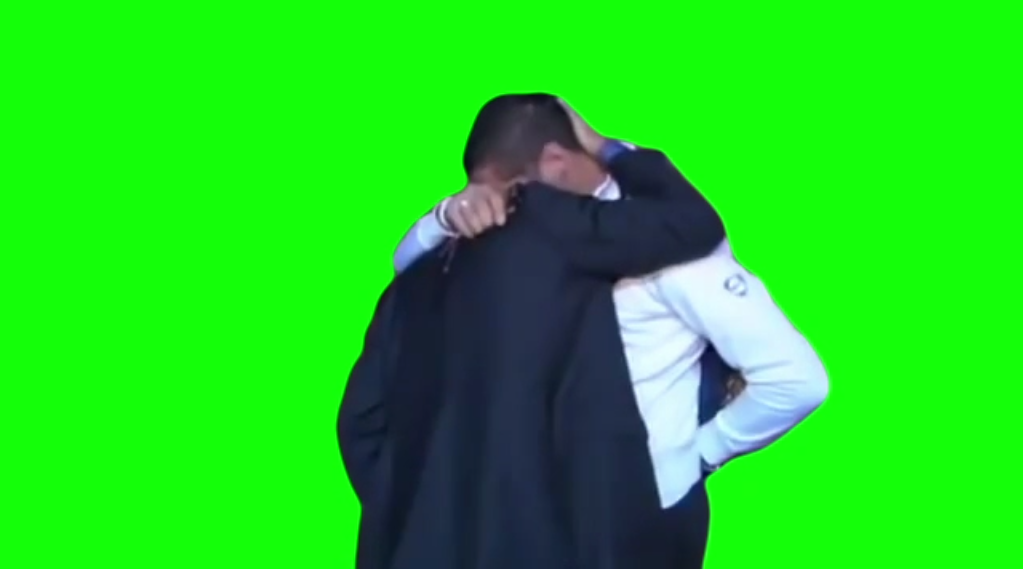 Mourinho and Materazzi crying (Green Screen)