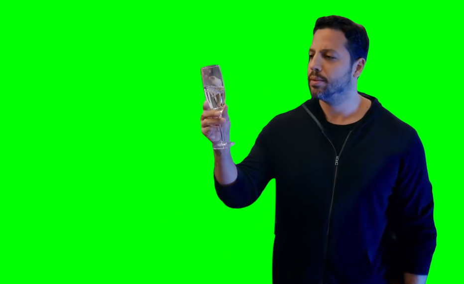 David Blaine Spitting Out Frog with Drake (Green Screen)