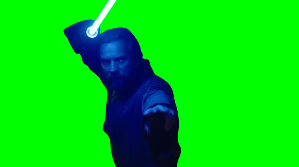 Obi-Wan Kenobi vs Darth Vader Finale Fight Scene (Green Screen)