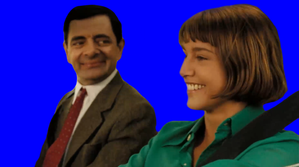 Mr. Bean copying French insult (Green Screen)