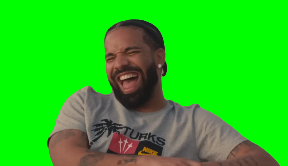 Drake and Lil Yachty laughing (Green Screen)