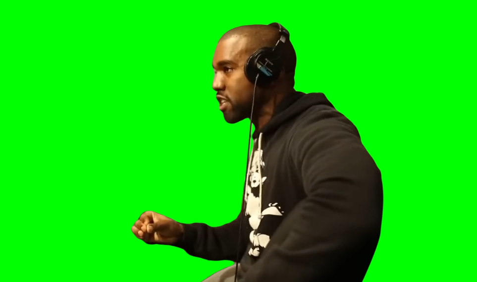 Kanye West - You cannot give me any advice (Green Screen)