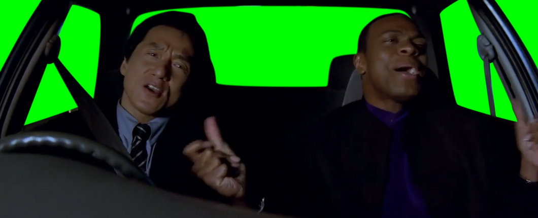 Jackie Chan and Chris Tucker vibing - Rush Hour (Green Screen)
