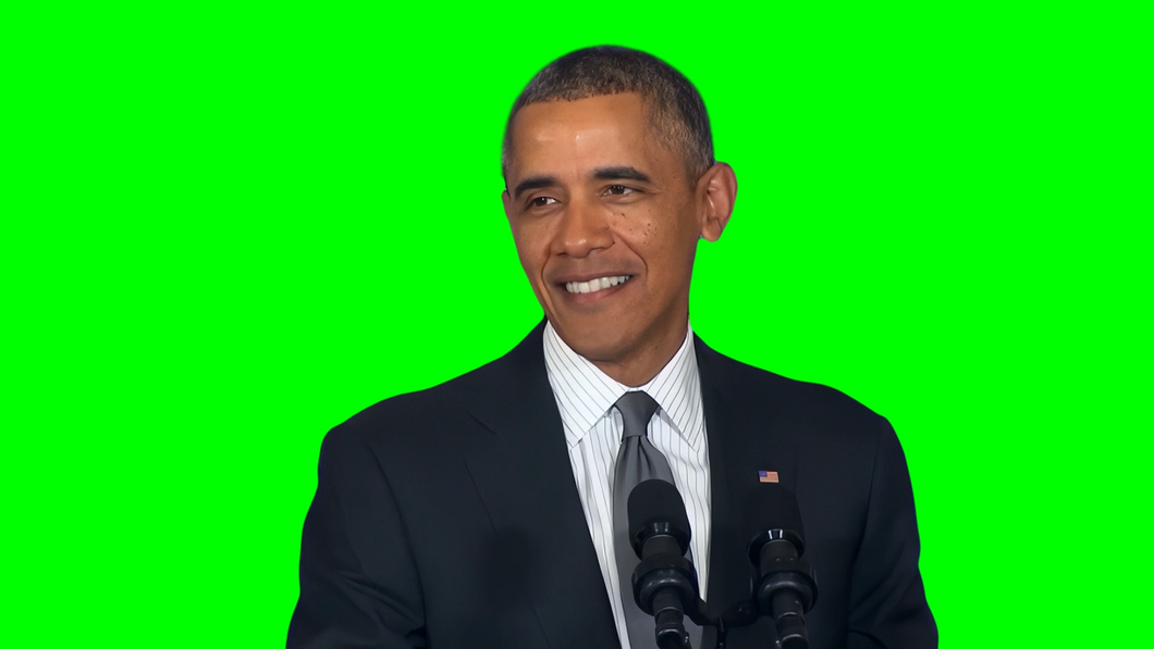Barack Obama - Not really, maybe, it’s classified (Green Screen)