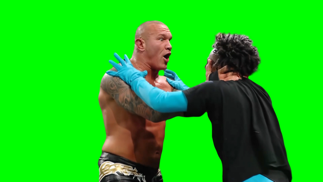 IShowSpeed gets RKO'd by Randy Orton - WWE WrestleMania 40 (Green Screen)
