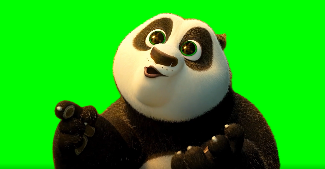 I Think I Just Peed a Little meme - Kung Fu Panda 3 (Green Screen)