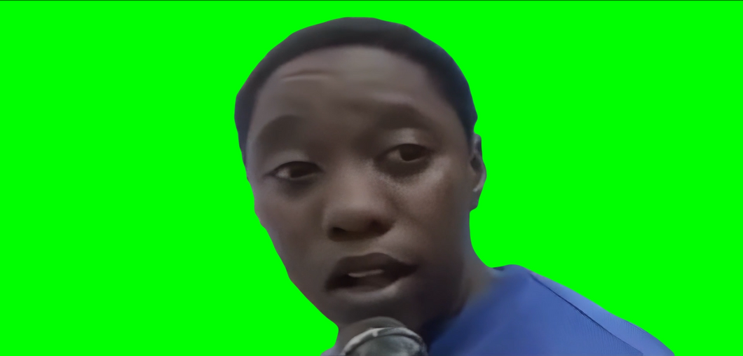 I'm Legally Blind! meme V2 (Green Screen)