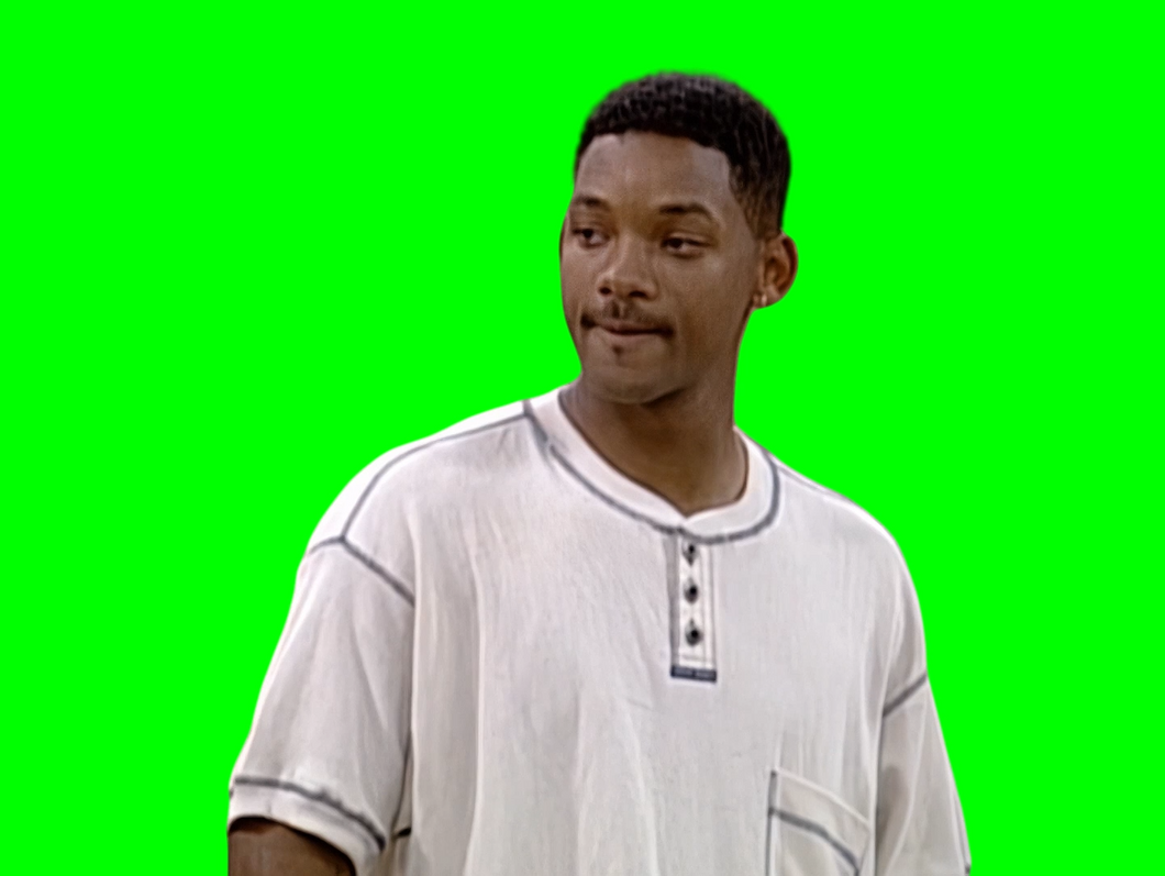 Will Smith Standing in an Empty Room meme - The Fresh Prince of Bel-Air (Green Screen)
