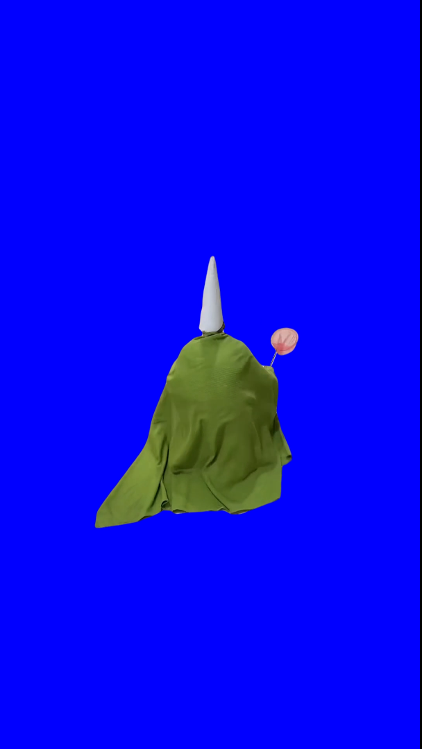 Gnome Wizard Guy Crawling TikTok meme (Green Screen)