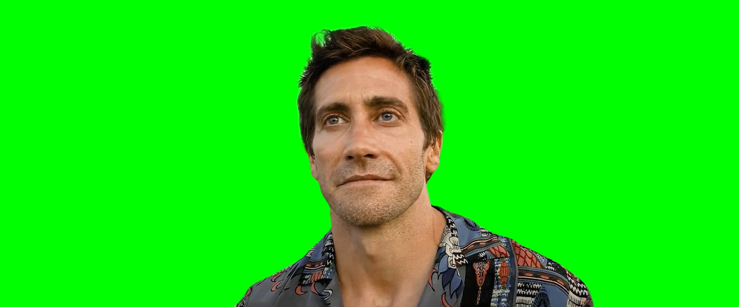 Jake Gyllenhaal Smiling meme - Road House movie (Green Screen)