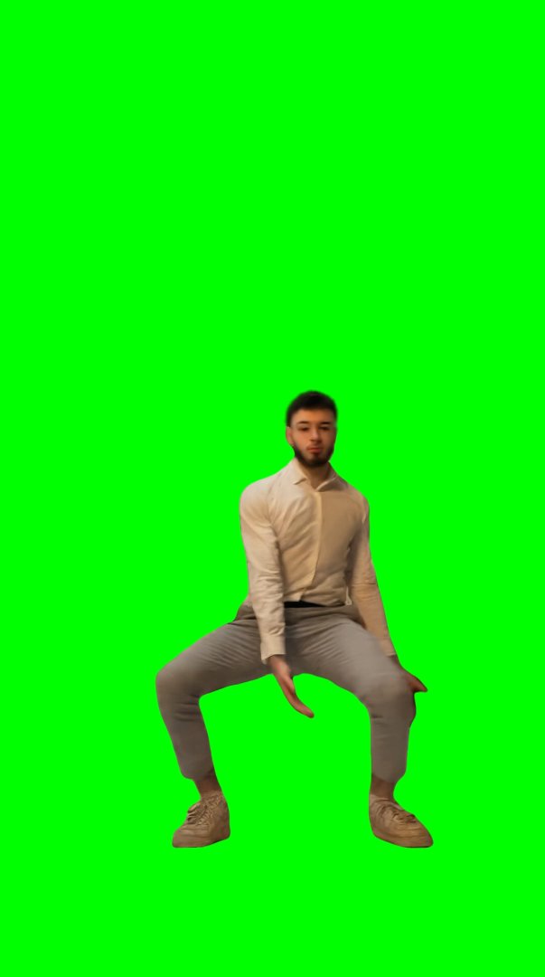 Hugo Hilaire Baby Tu Eres Mala Dance meme (Green Screen)