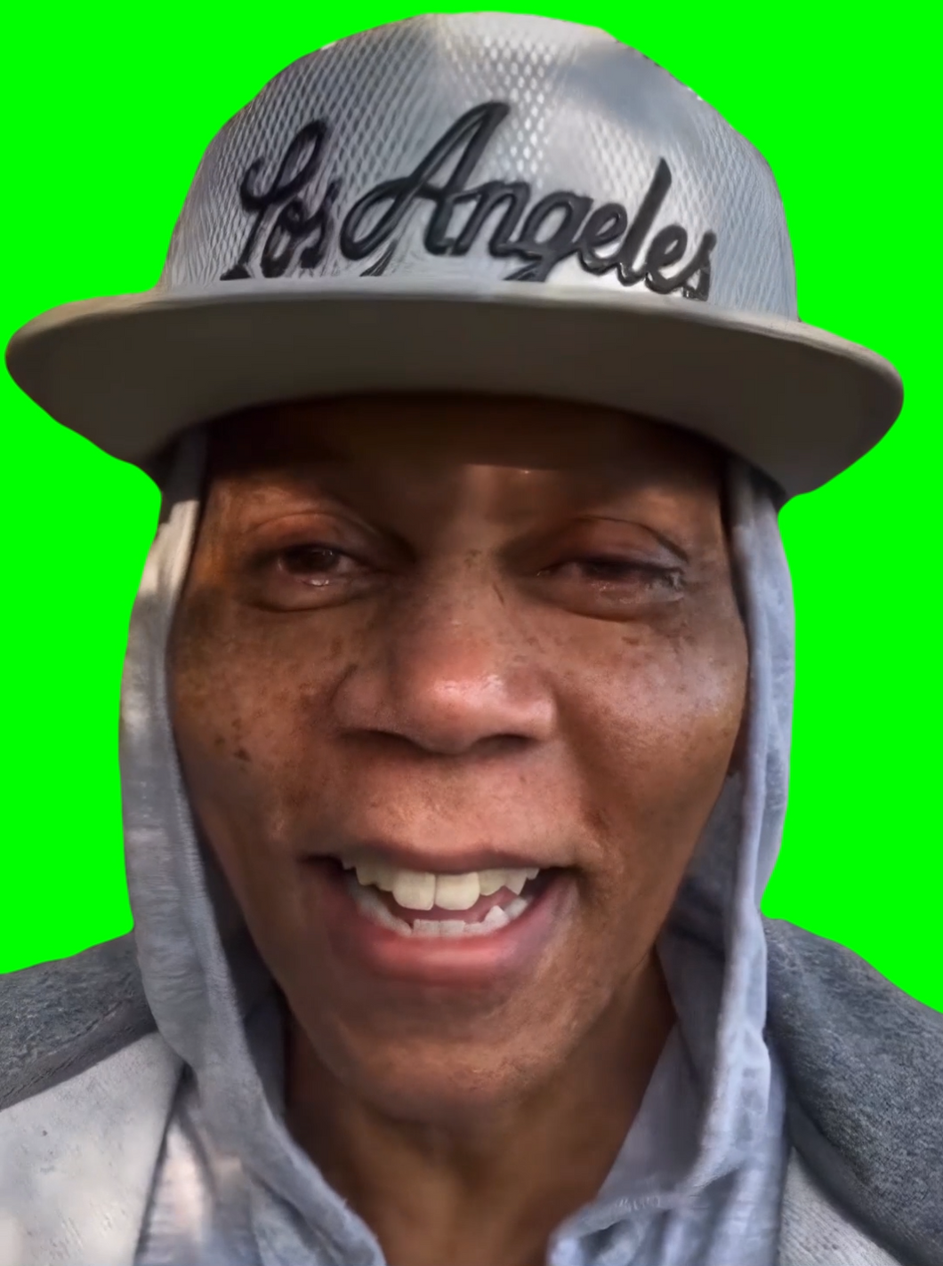 Rupaul Laughing then Blowing meme (Green Screen)