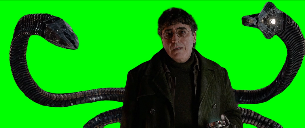 Doctor Octopus reunites with Peter Parker meme - Spider-Man: No Way Home (Green Screen)