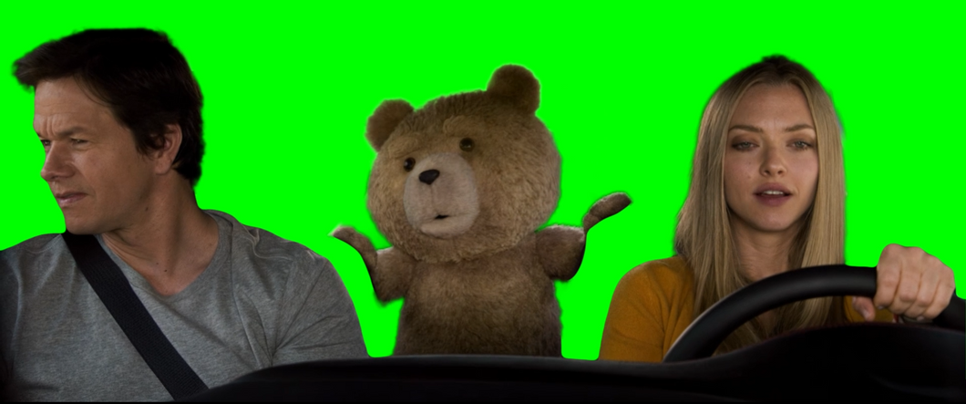 Ted singing in a car meme - Ted 2 movie (Green Screen)