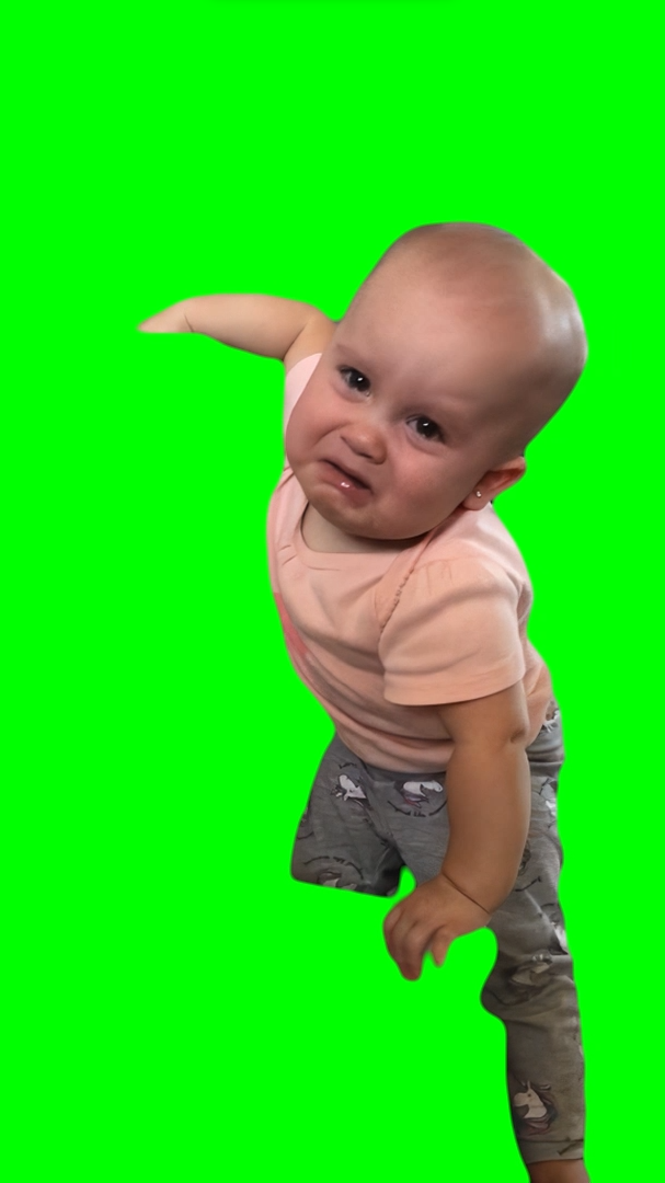 Baby Crying meme (Green Screen)