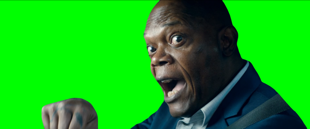 Samuel L. Jackson saying “TICK TOCK MOTHERFUCKER!” to Ryan Reynolds meme - The Hitman's Bodyguard (Green Screen)