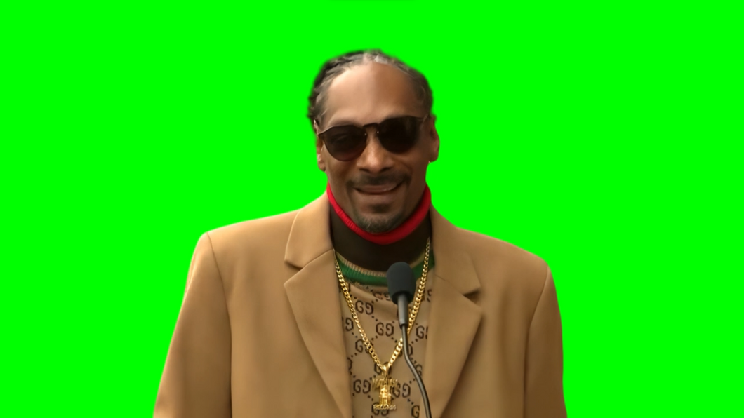 Snoop Dogg saying “I Wanna Thank Me” meme (Green Screen)