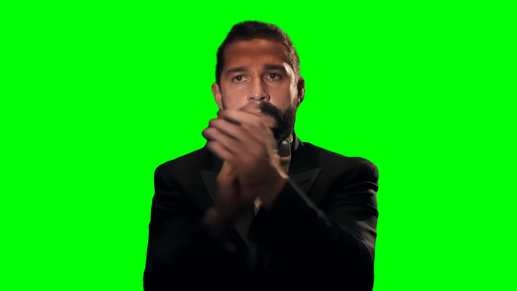 Shia LaBeouf Clapping meme (Green Screen)