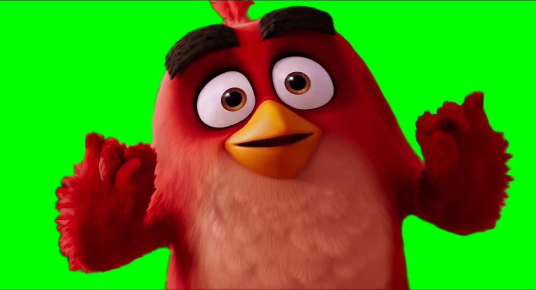 Red Angry Bird saying 