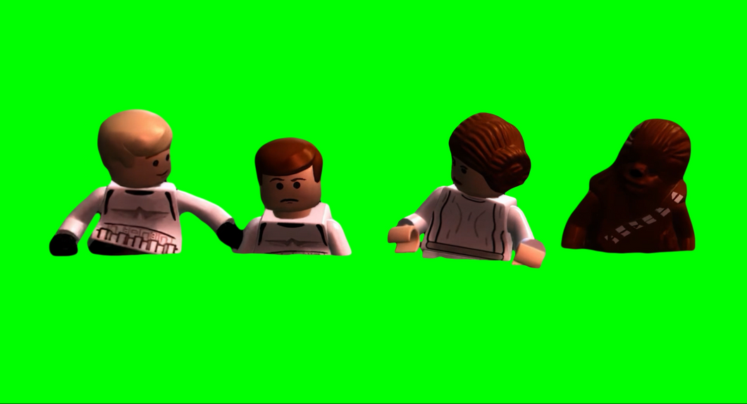 LEGO Star Wars Guy Shaking His Head meme (Green Screen)