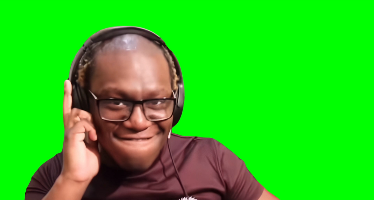 Deji acting stupid meme - ComedyShortsGamer acting stupid meme (Green ...