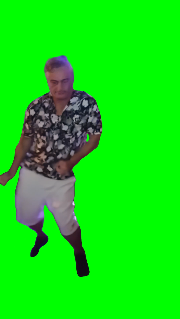 Jose Mourinho Dancing meme (Green Screen)