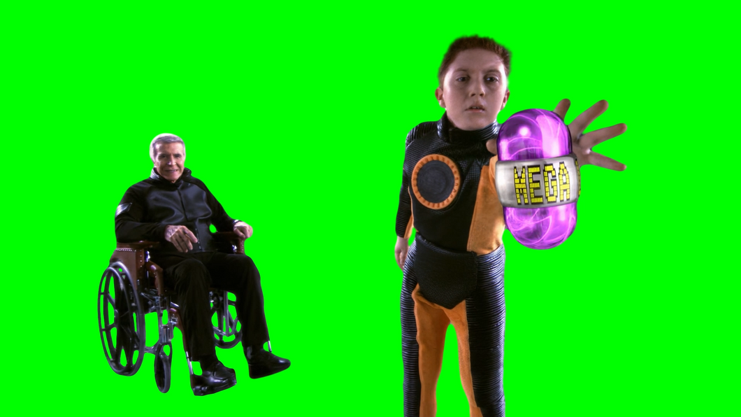 Grandpa getting a Power Up meme - Spy Kids 3: Game Over movie (Green Screen)