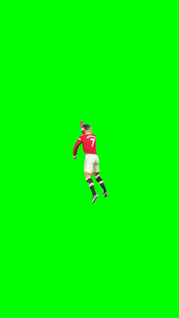 Cristiano Ronaldo SIUUU after scoring his 800th goal meme  (Green Screen)