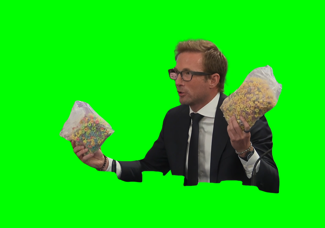 Children prefer this over this (cocaine over sugar) (Green Screen)