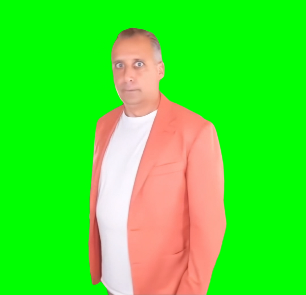 Joe Gatto in the Spinning Camera Booth meme (Green Screen)