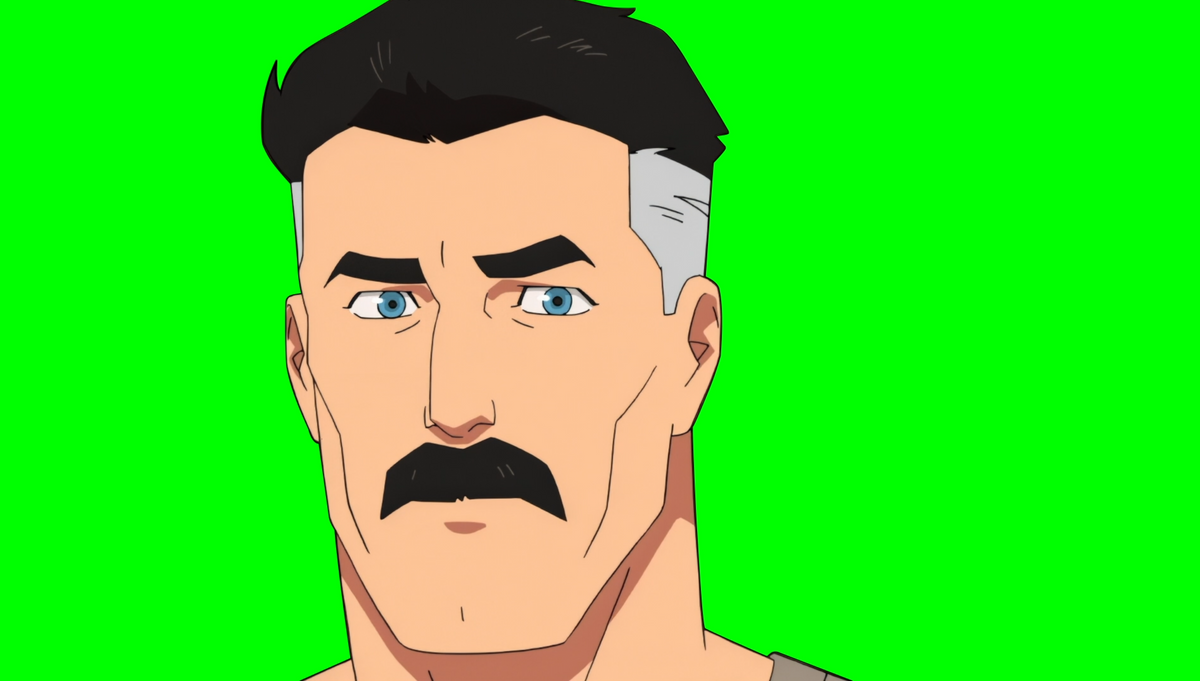 Omni man saying are you sure meme invincible green screen