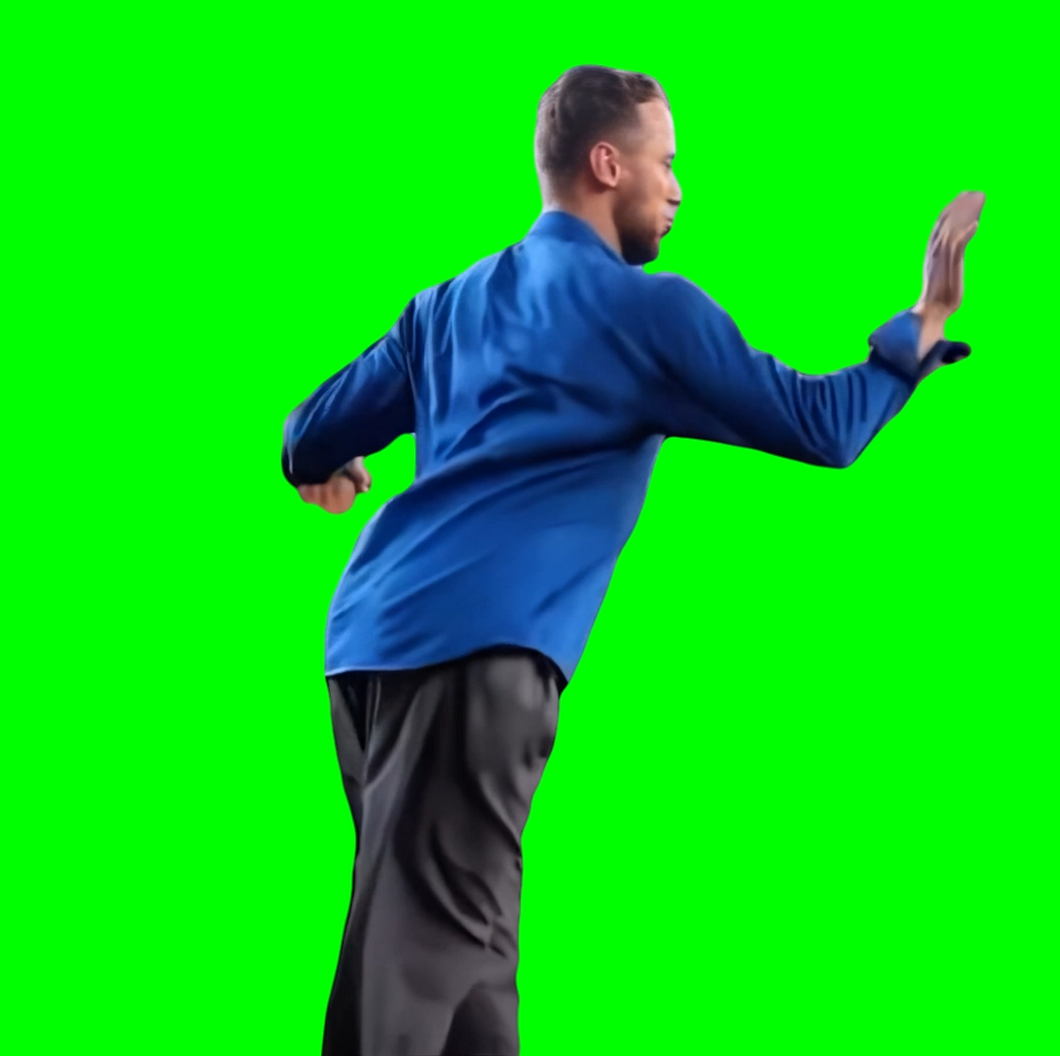 Blue Shirt Guy Dancing meme  (Green Screen)