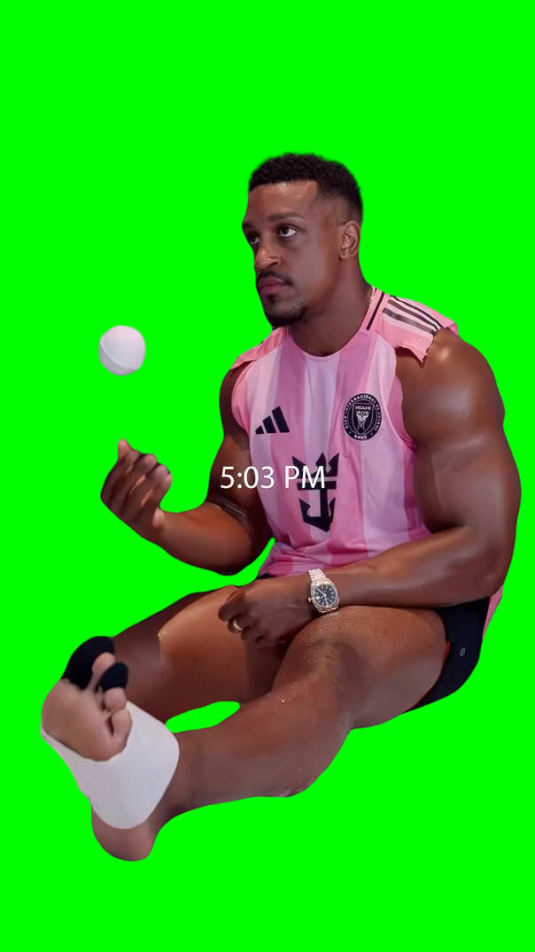 Ashton Hall Throwing Ball at TV Screen and Crying meme (Green Screen)