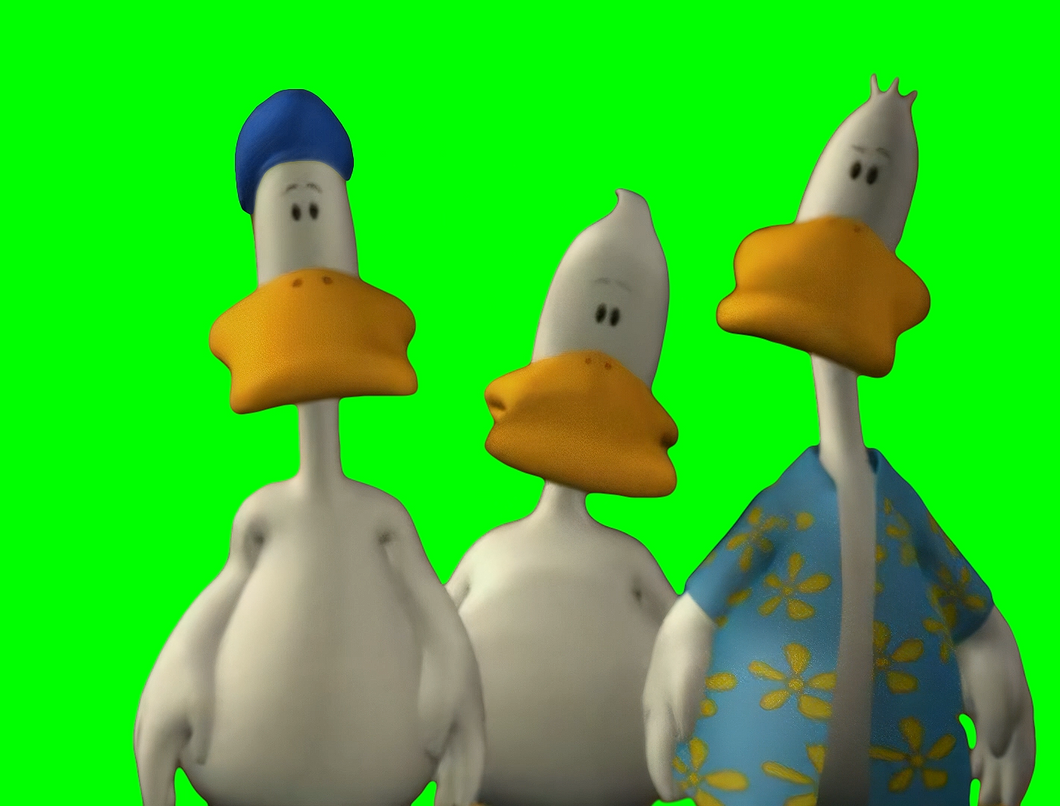 Sitting Ducks - You'll Have To Get Jobs meme V2 (Green Screen)