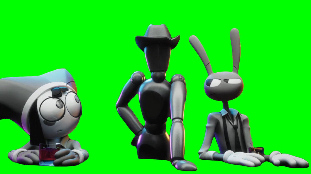 Disappearing Guy meme - The Amazing Digital Circus (Green Screen)