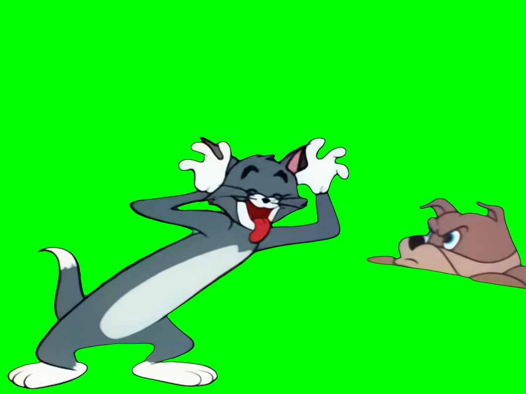 Tom Making Silly Faces meme - Tom and Jerry (Green Screen)