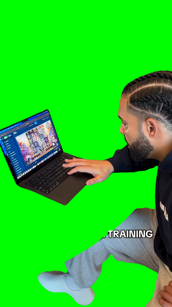 Drake Finger Workout meme V2 (Green Screen)
