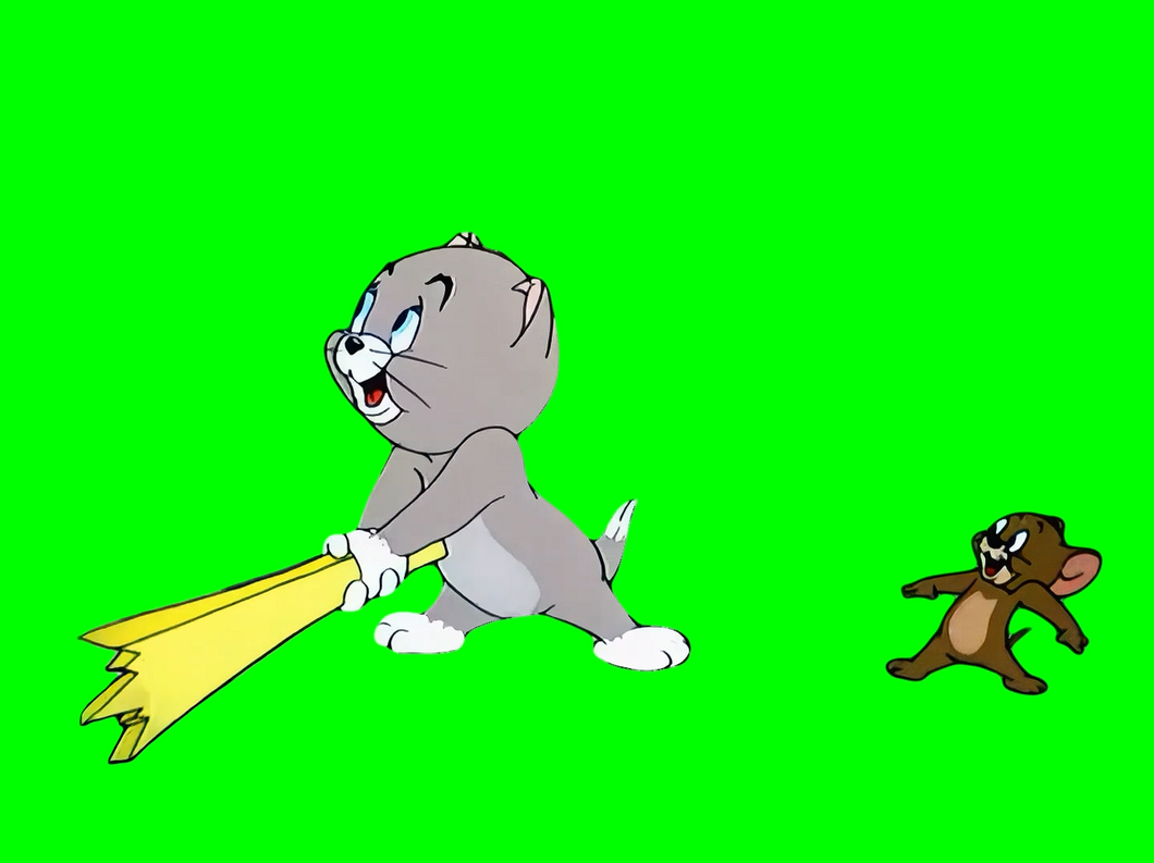 Tom Getting Slapped Meme - Tom and Jerry (Green Screen)