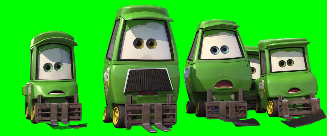 Lightning McQueen Tire Change meme - Cars (Green Screen)