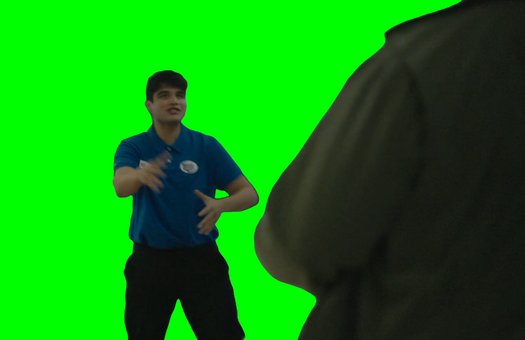 My Life's Like a Movie Eyes Like an Uzi Jacuzzi! meme - Atlanta (Green Screen)