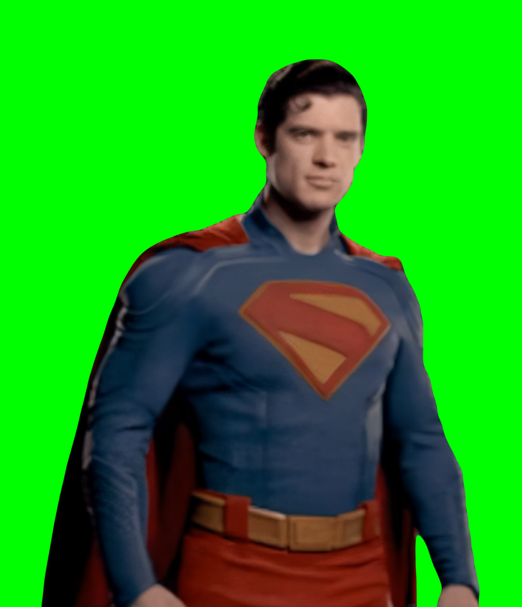 Superman Staring meme - Daren Corenswet (Green Screen)