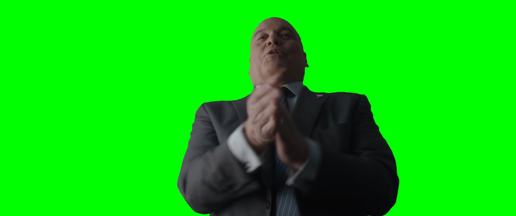 Wilson Fisk Clapping meme - Daredevil: Born Again (Green Screen)