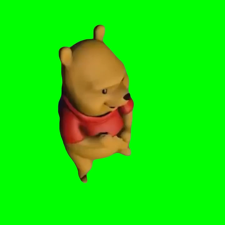 Winnie The Pooh Dancing Meme (Green Screen)