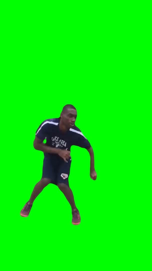 Y'all mind if I praise God - black man dancing (Green Screen)